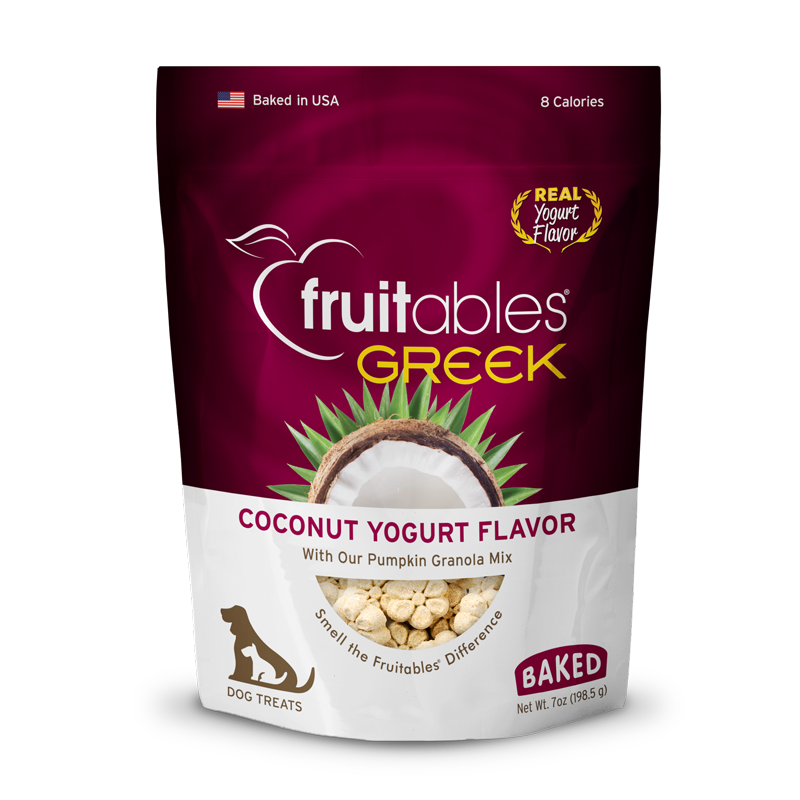 Fruitables Greek Yogurt Dog Treats - Coconut