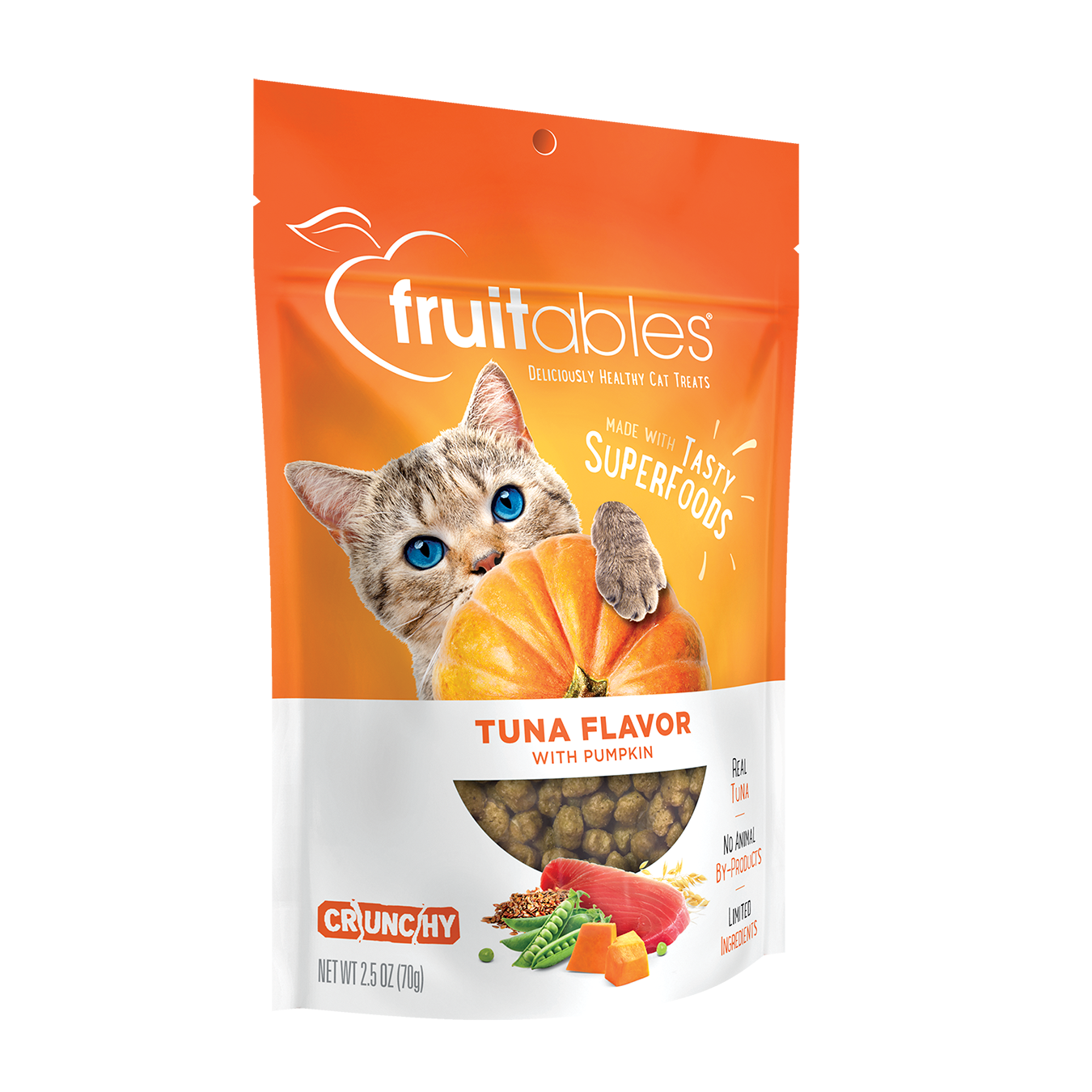 Fruitables Cat Treats Tuna Flavor Pumpkin